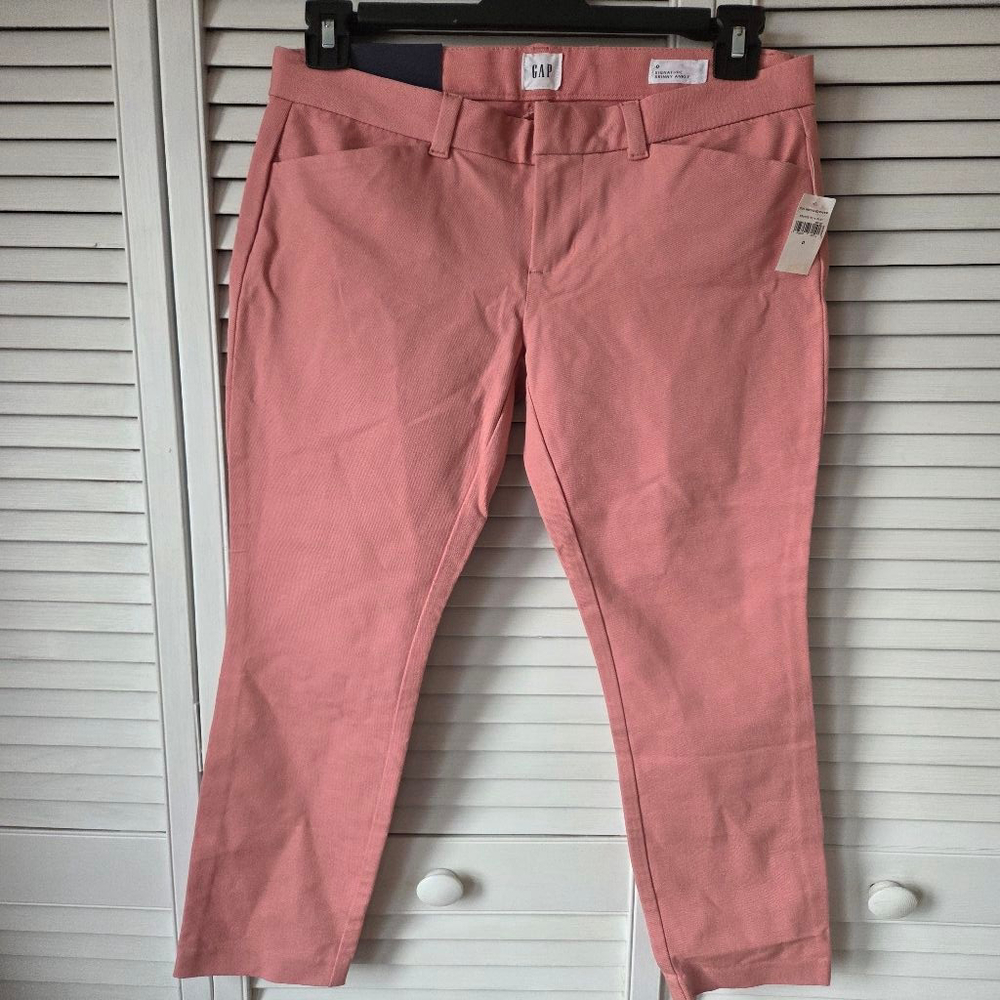 Women's GAP Pink Signature Skinny Ankle Pants Size 0